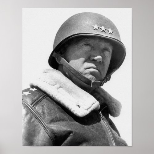 General George Patton __ WW2 Poster