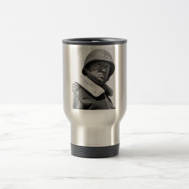 General George Patton -- WW2 Travel Mug (Center)