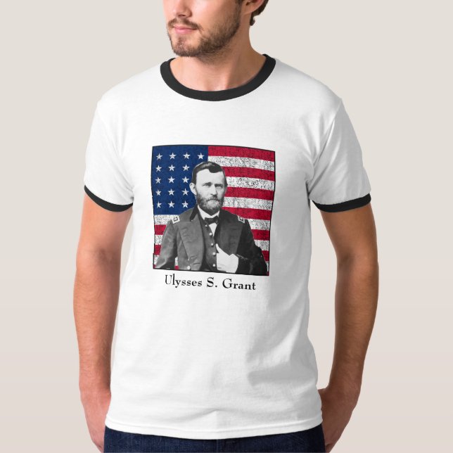 General Grant and The American Flag T-Shirt (Front)