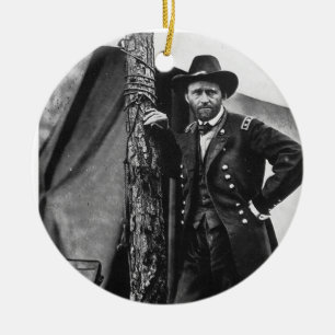 General Grant Ceramic Ornament