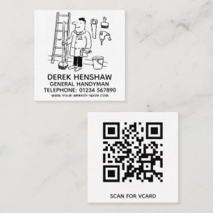 General Handyman Square Business Card
