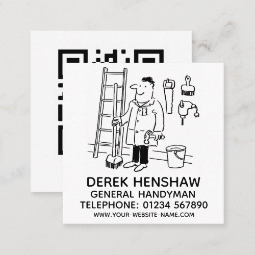 General Handyman Square Business Card