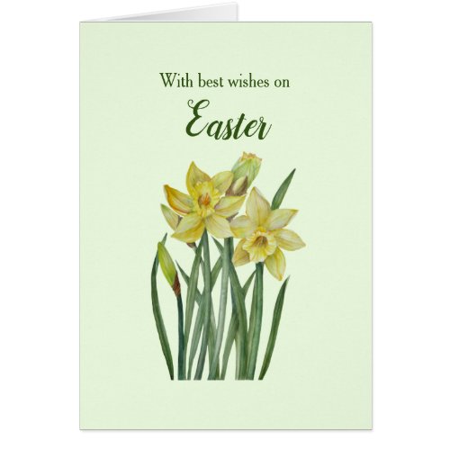 General Happy Easter Watercolor Daffodils