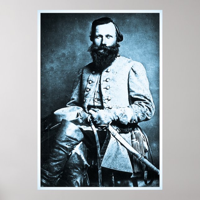 General J.E.B. Stuart Civil War Hero Poster (Front)