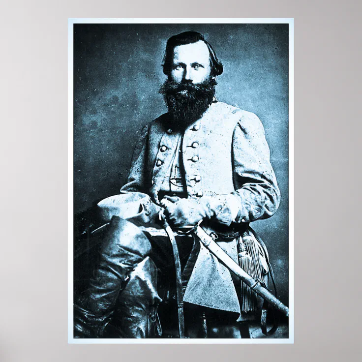 General J.E.B. Stuart Civil War Hero Poster | Zazzle