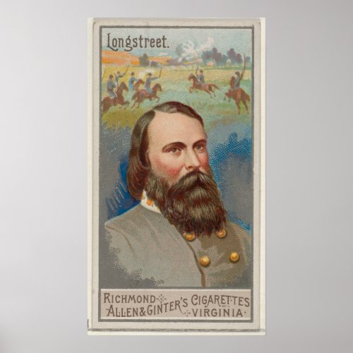 General James Longstreet Poster