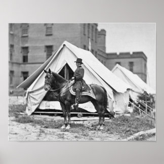 General Joseph Hooker On Horseback  Poster