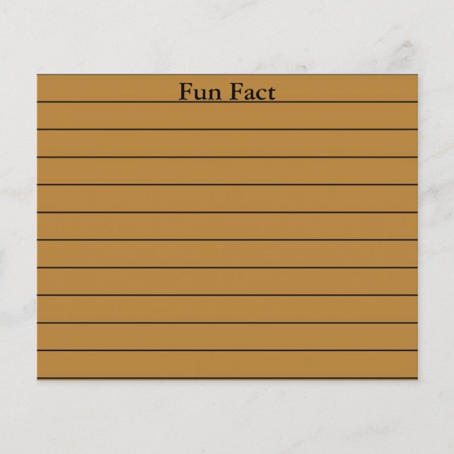 General Knowledge & Fun Facts Flashcards  (Front)