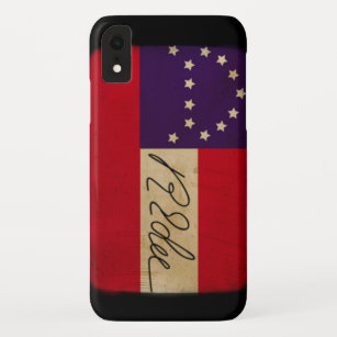 General Lee Headquarters Flag with Signature iPhone XR Case