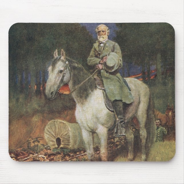 General Lee on his Famous Charger, 'Traveller' Mouse Pad (Front)