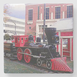 General Loco Marietta, Ga. Marble Stone Coaster. Stone Coaster