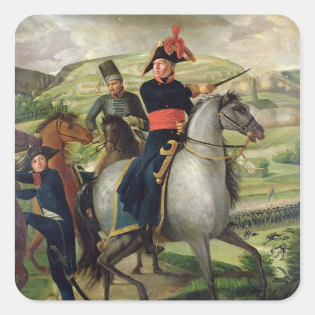 General Louis Marie Turreau de Garambouville Square Sticker (Front)