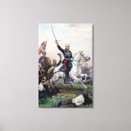 General MD Skobelev  in the Russian_Turkish Canvas Print