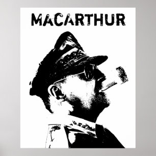 General MacArthur -- American War Hero Poster