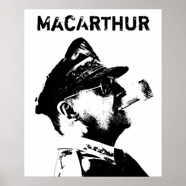 General MacArthur -- American War Hero Poster (Front)