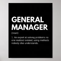General Manager Funny Definition