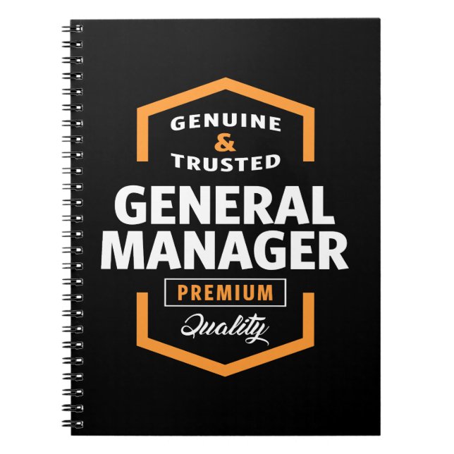 General Manager | Gift Ideas Notebook (Front)