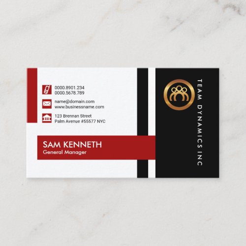 General Manager Modern Stylish Impeccable Futurist Business Card