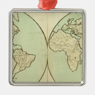 General Map Metal Ornament