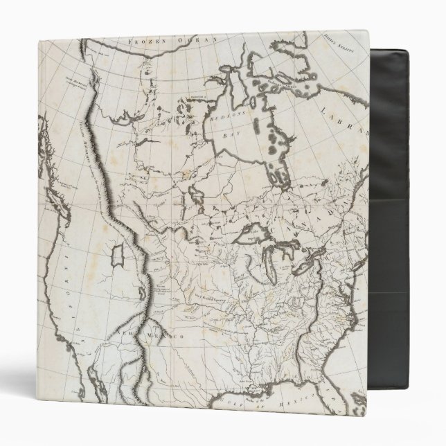 General Map of North America Binder (Front/Inside)