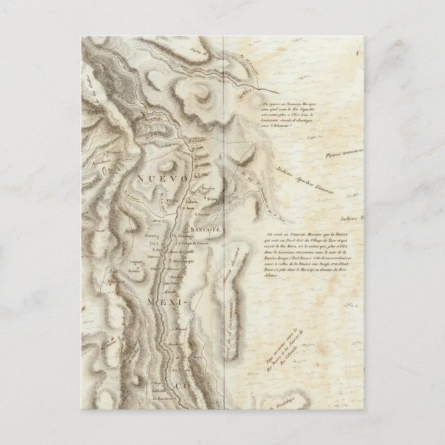 General map of the Kingdom of New Spain Postcard (Front)