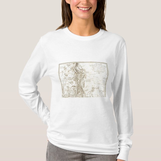 General map of the Kingdom of New Spain T-Shirt (Front)
