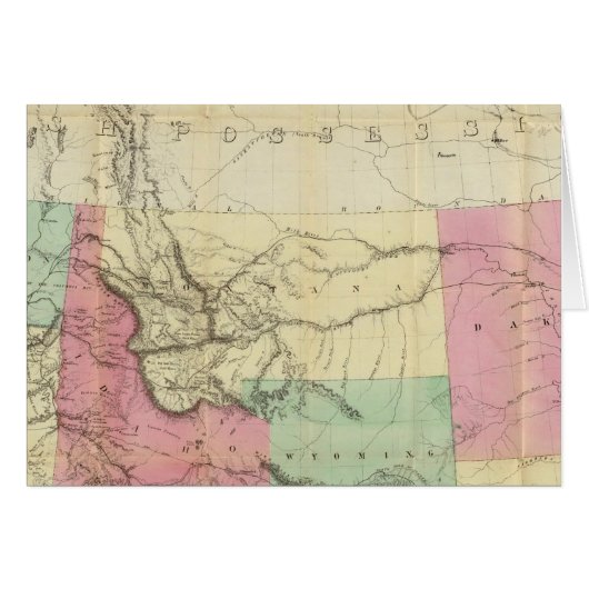 General Map of the North Pacific States Cards (Front Horizontal)