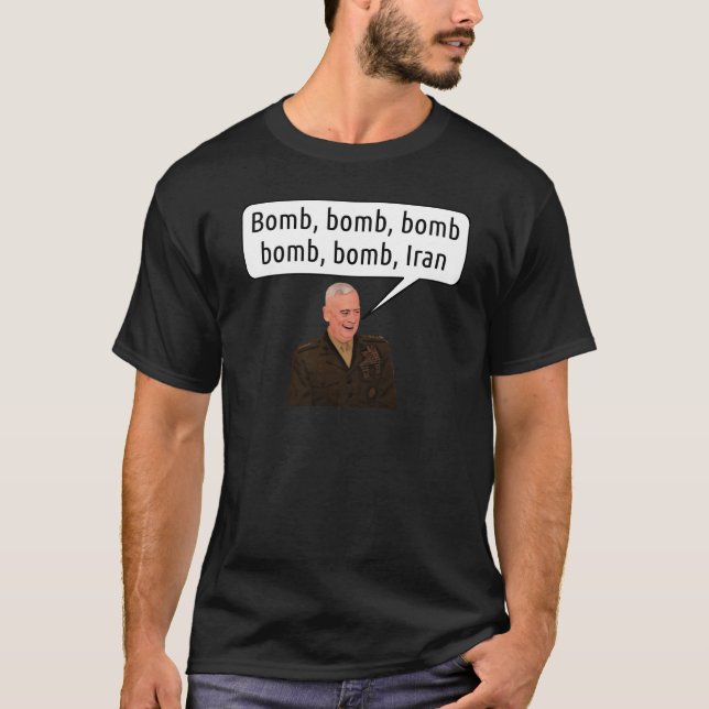 General Mattis Sings Bomb Iran - Men's T-Shirt (Front)