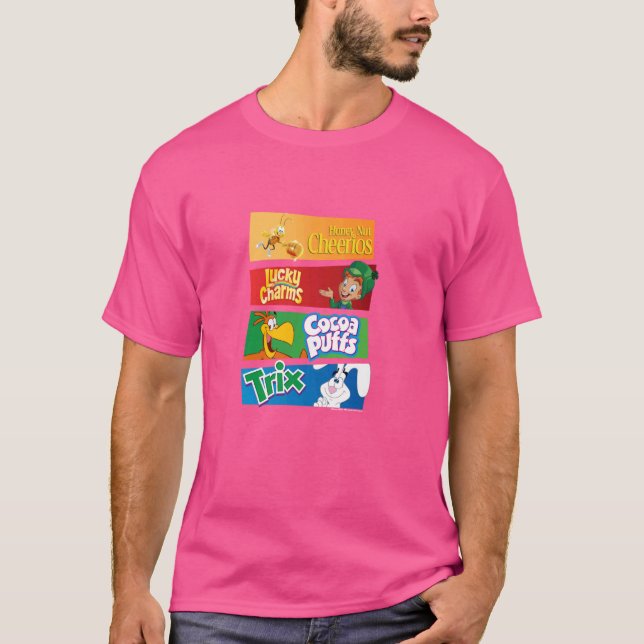 General Mills Multi-Franchise Breakfast Cereal Pan T-Shirt (Front)