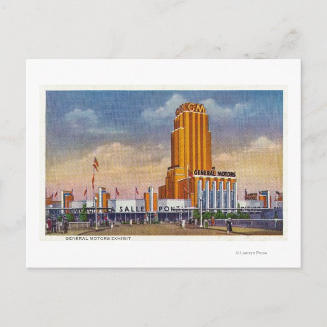 General Motors Exhibit, 1934 World's Fair Postcard (Front)