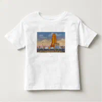 Cubs Baseball Skyline Blue Shirt - Bows & Babes