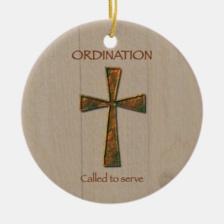 General Ordination Congratulations, Metal Design C Ceramic Ornament