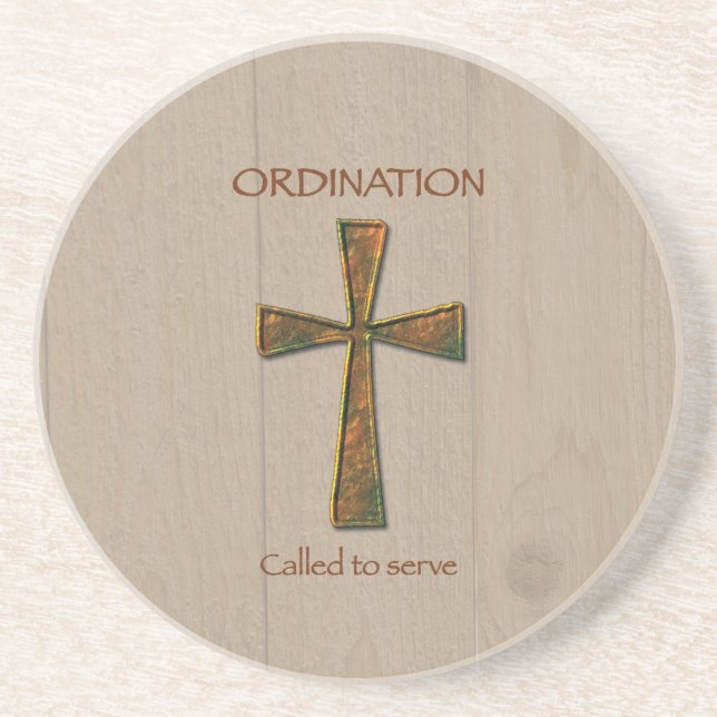 General Ordination Congratulations, Metal Design C Drink Coaster (Front)