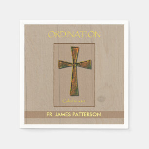 General Ordination Congratulations, Metal Design C Paper Napkins