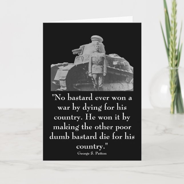 General Patton and quote Card (Front)