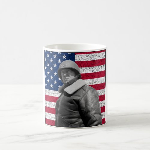General Patton and The American Flag Coffee Mug
