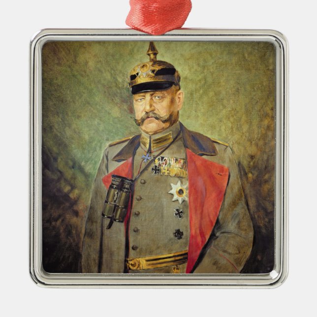 General Paul von Hindenburg, c.1916 Metal Ornament (Front)