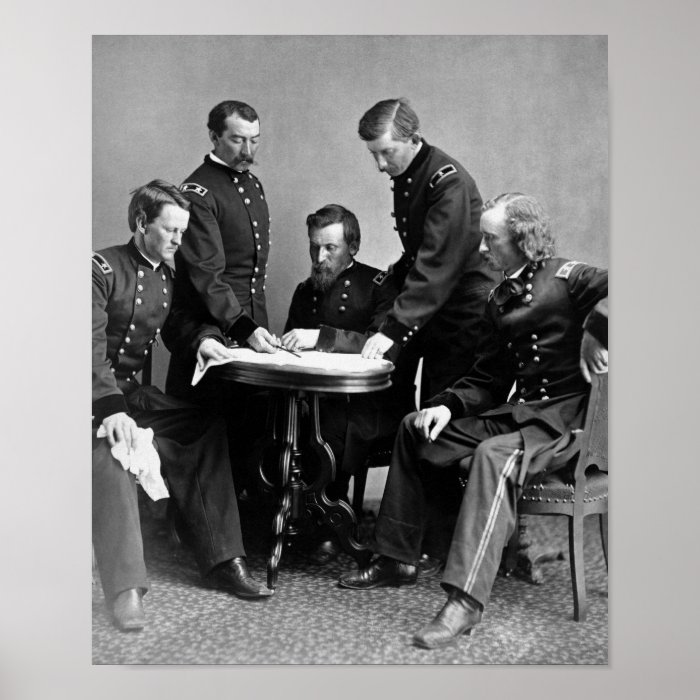 General Philip Sheridan And His Staff Posters