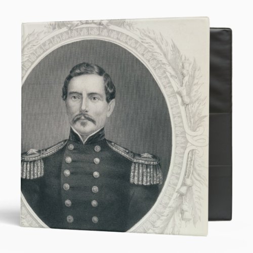 General Pierre Gustave Toutant Beauregard 3 Ring Binder