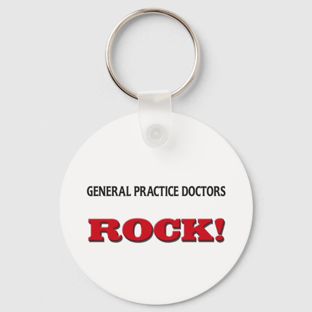 General Practice Doctors Rock Keychain (Front)
