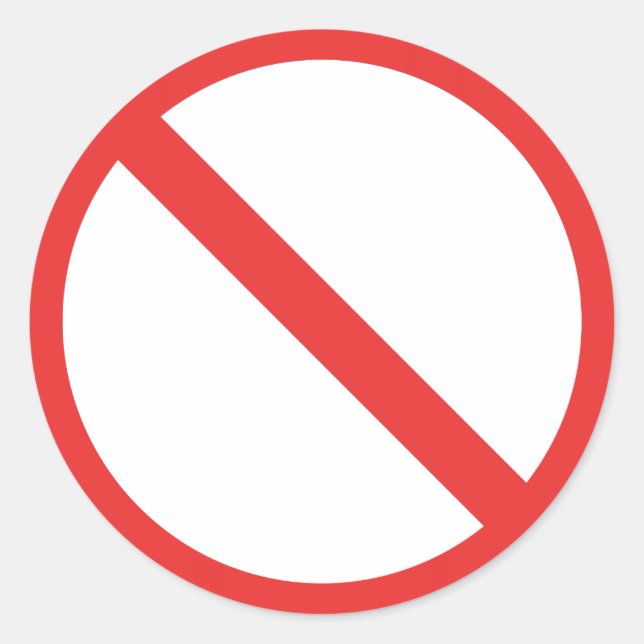 General Prohibition Classic Round Sticker (Front)