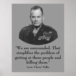 General Puller and Quote Poster