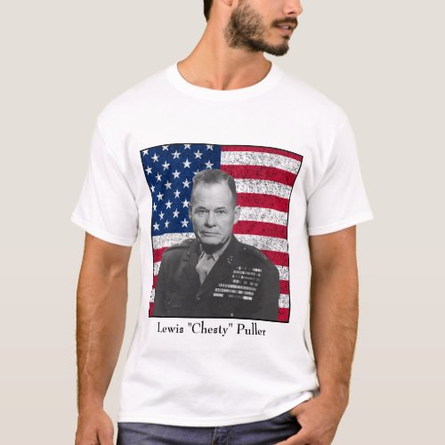 General Puller and The American Flag T_Shirt