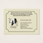 General purpose custom event admission ticket (Back)