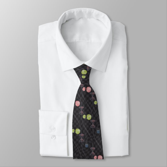 General Relativistic Universe (with curved grid) Neck Tie (Tied)