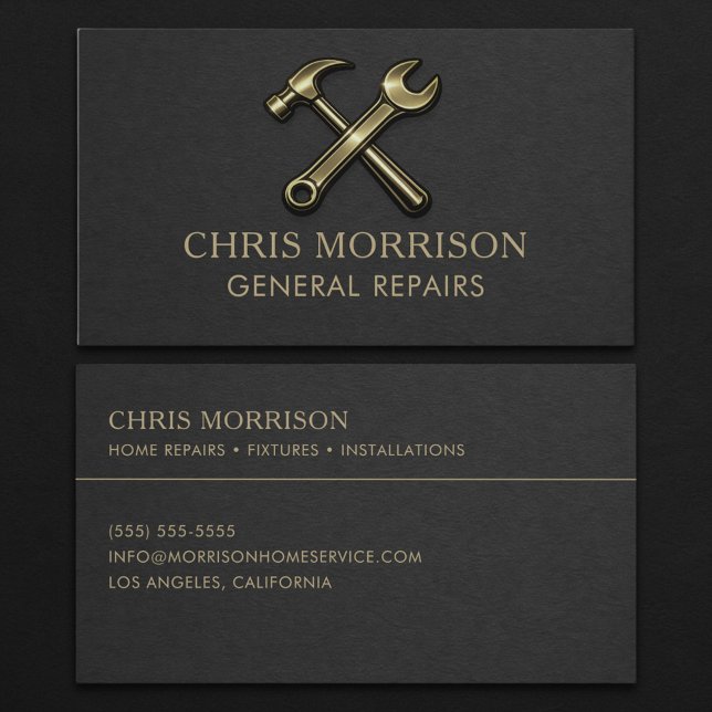 General Repairs Professional  Business Card (Creator Uploaded)