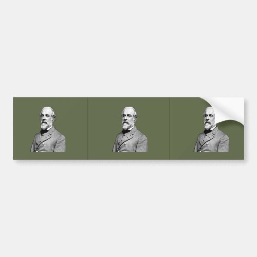 General Robert E Lee  Army Green Bumper Sticker