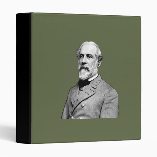 General Robert E Lee Army Green Civil War USA Binder