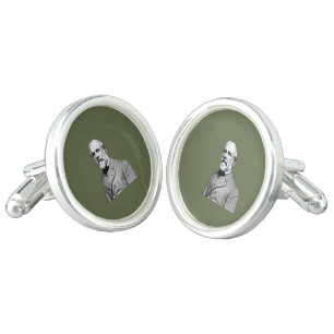 General ⚔️🎩 Robert E. Lee Army Green Cufflinks