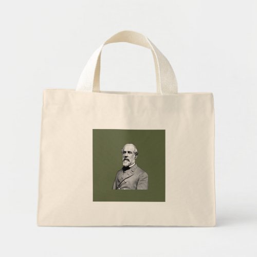 General Robert E Lee  Army Green Mini Tote Bag